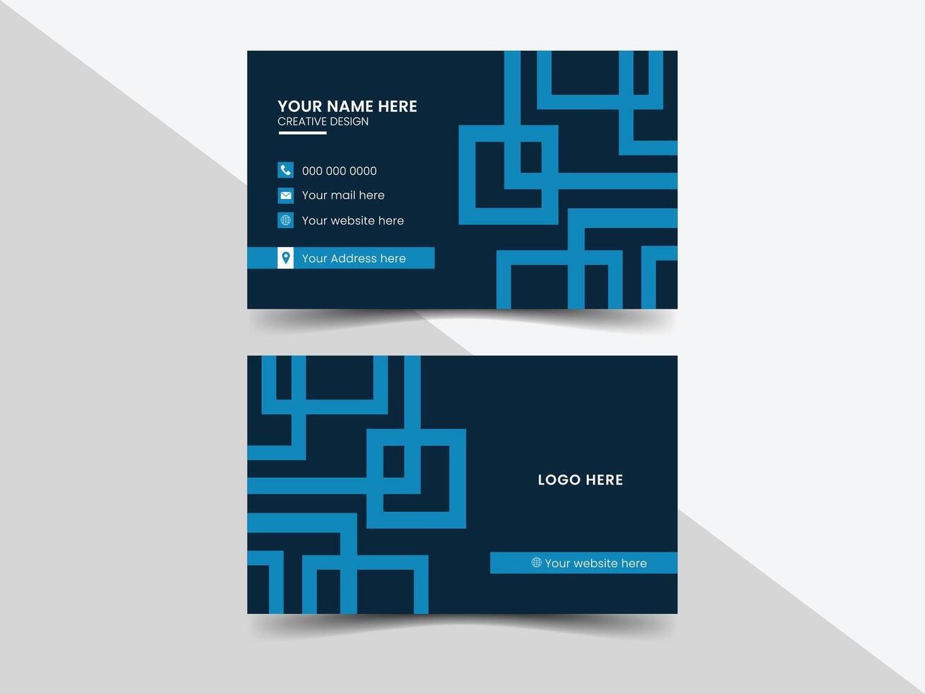 sencillo negocio tarjeta diseño diseño vector