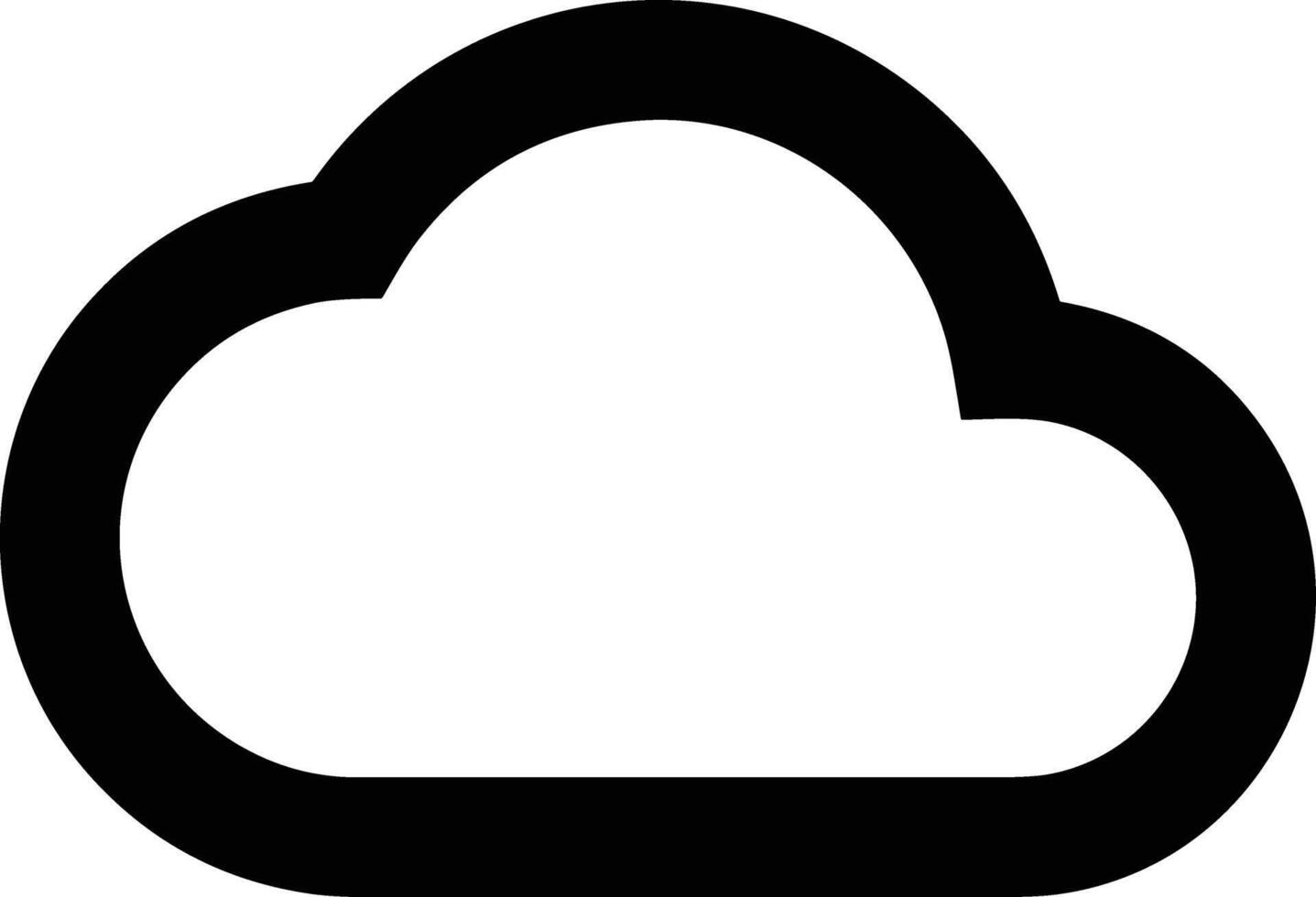 Cloud icon symbol vector image. Illustration of the hosting storage design image