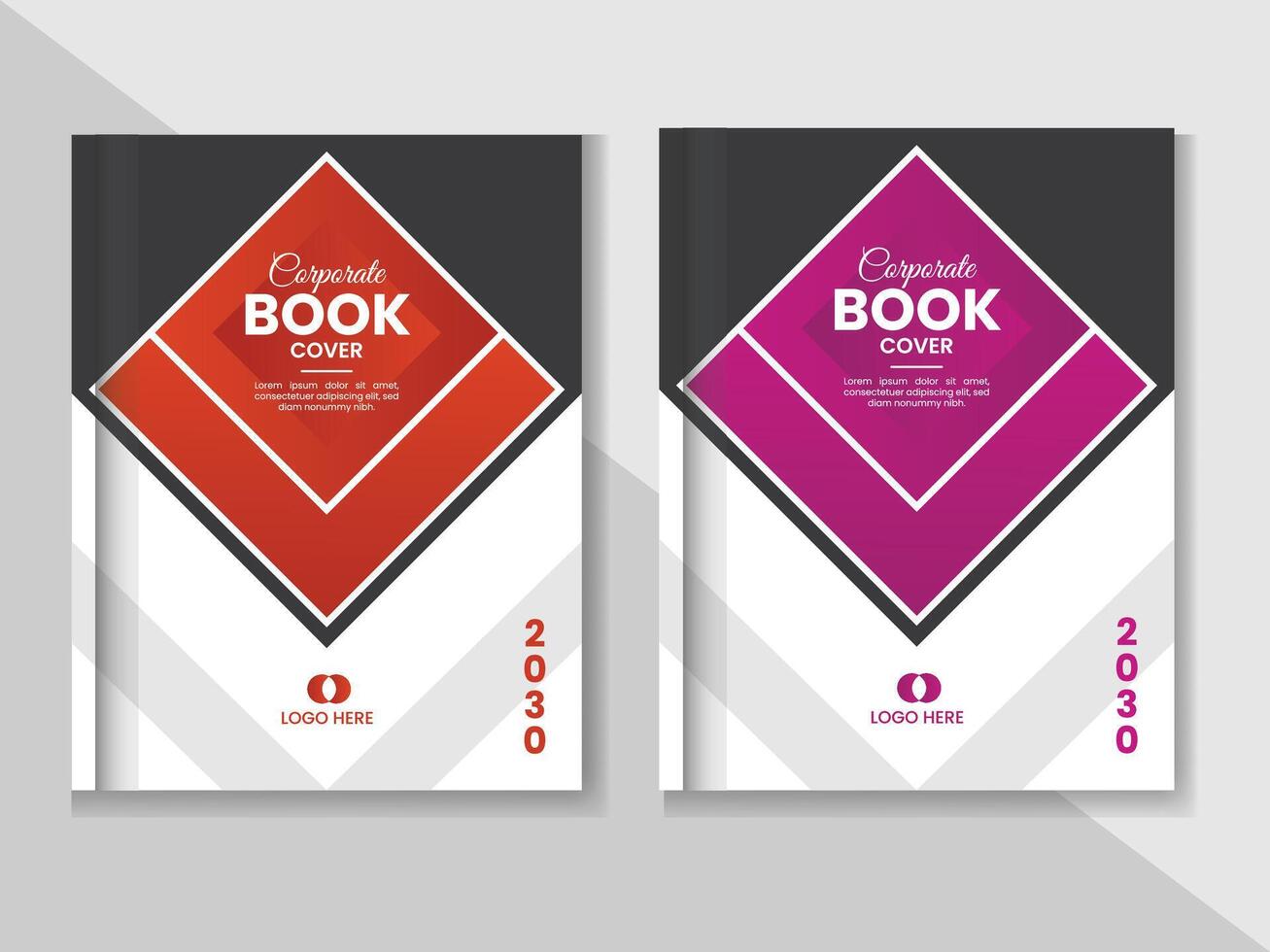 profesional libro cubrir diseño modelo. vector