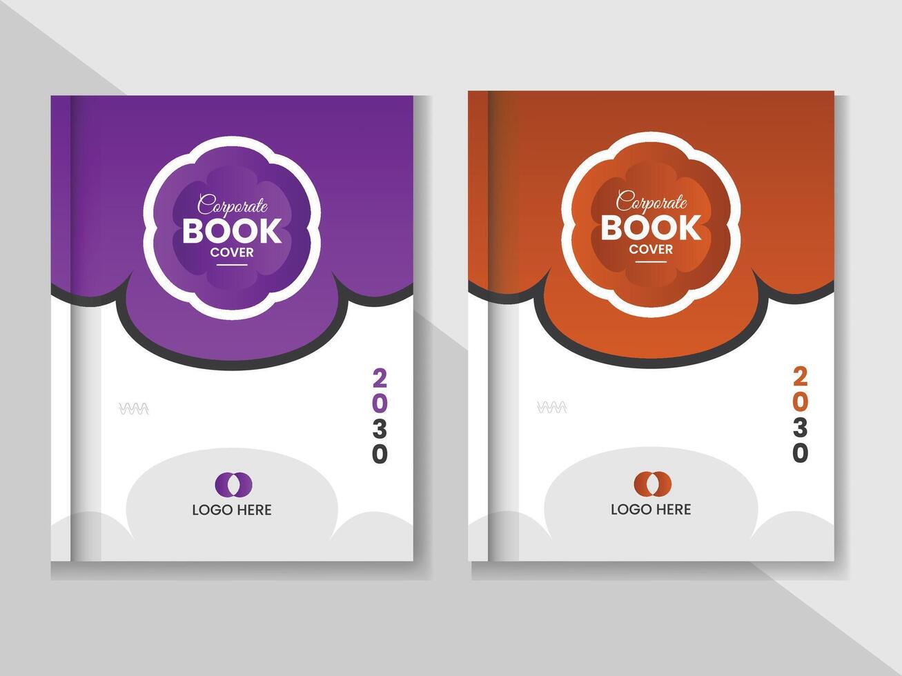 Modern book cover design template. vector