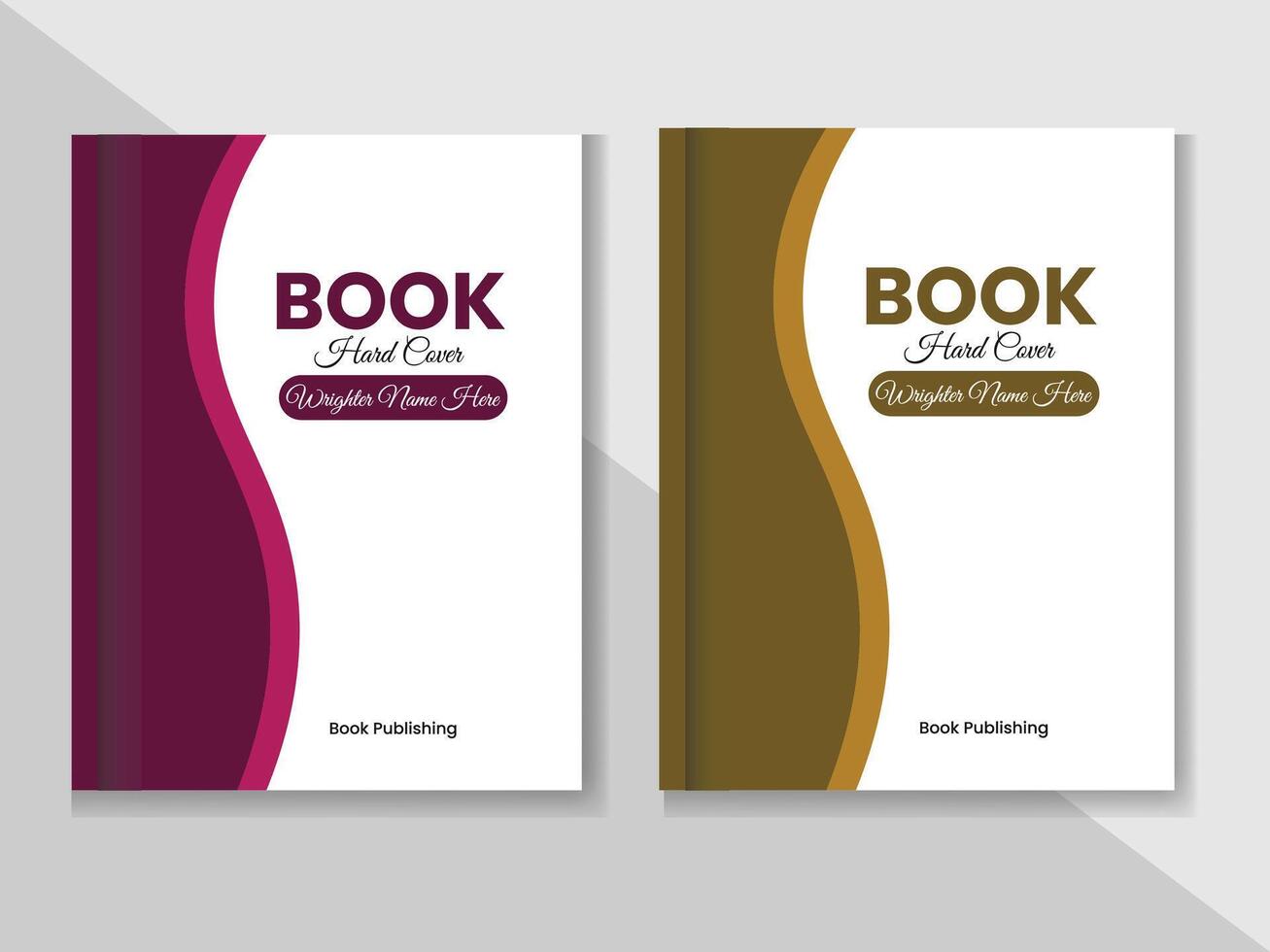 Professional book cover design template. vector