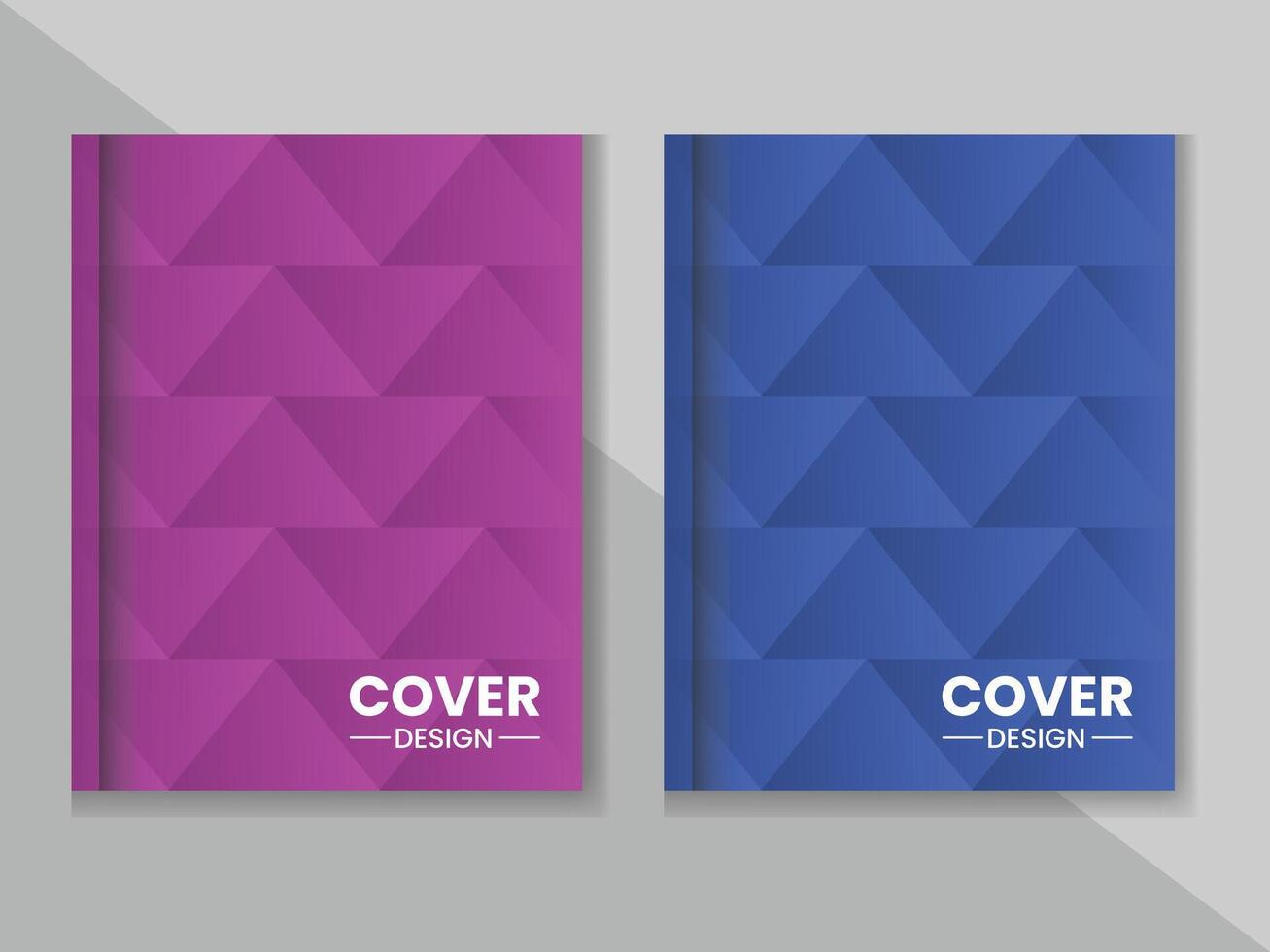 Annual report cover design template. vector