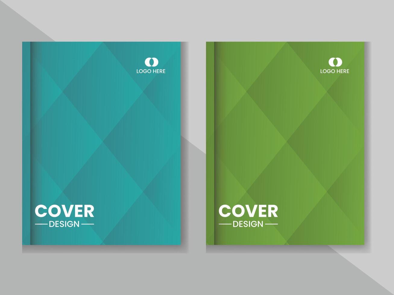 Annual report cover design template. vector