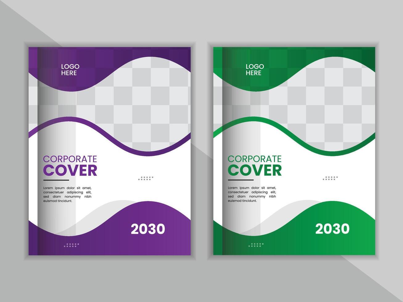 Modern Vector abstract book cover design template.