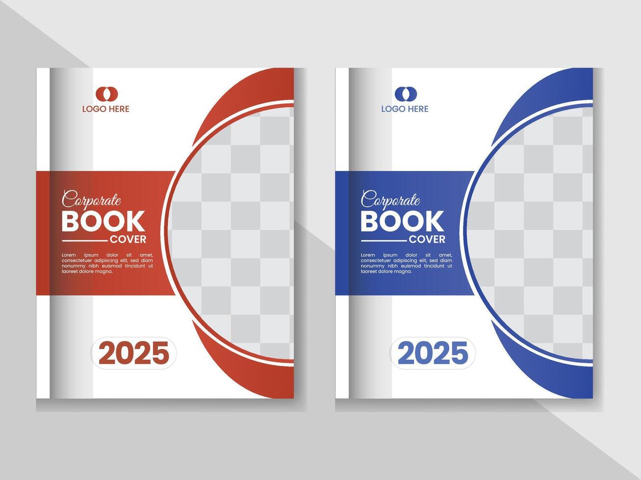 Corporate book cover design layout. vector