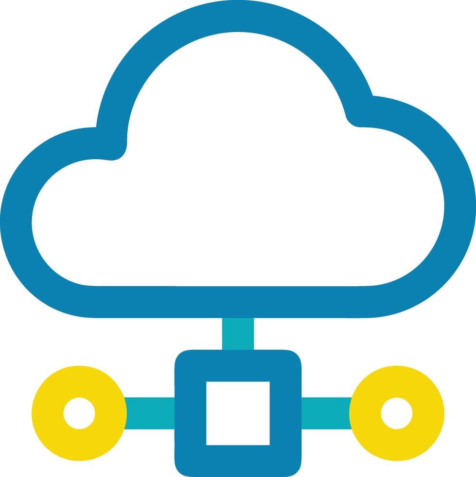 Cloud icon symbol vector image. Illustration of the hosting storage design image