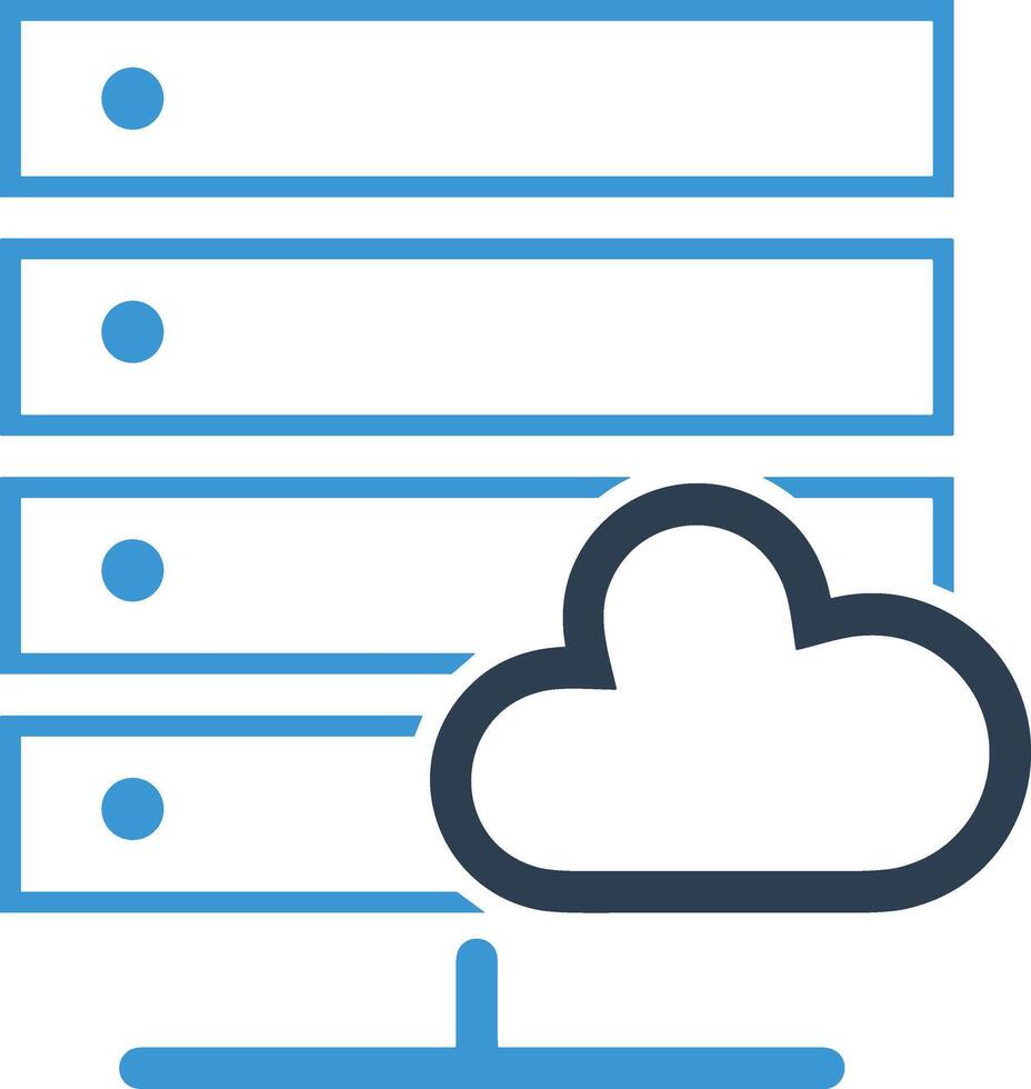 Cloud icon symbol vector image. Illustration of the hosting storage design image