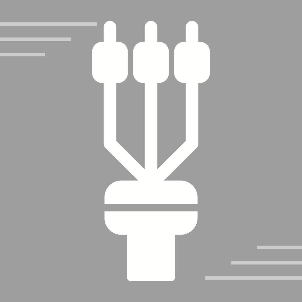 cable terminación manga vector icono