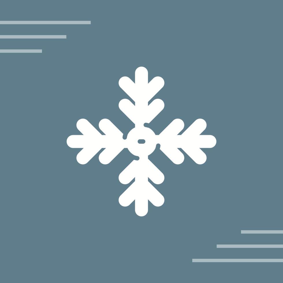 icono de vector de copo de nieve