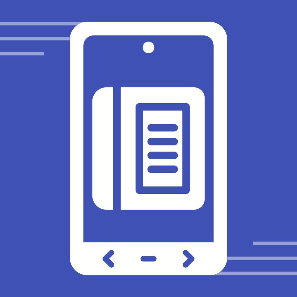 E Book Vector Icon