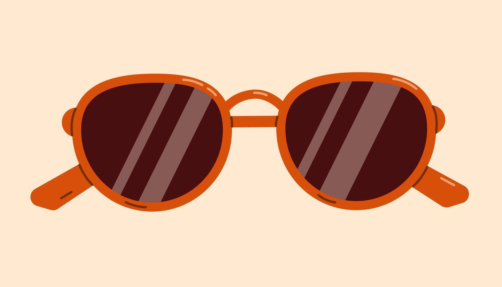 Sunglasses flat vector isolated illustration