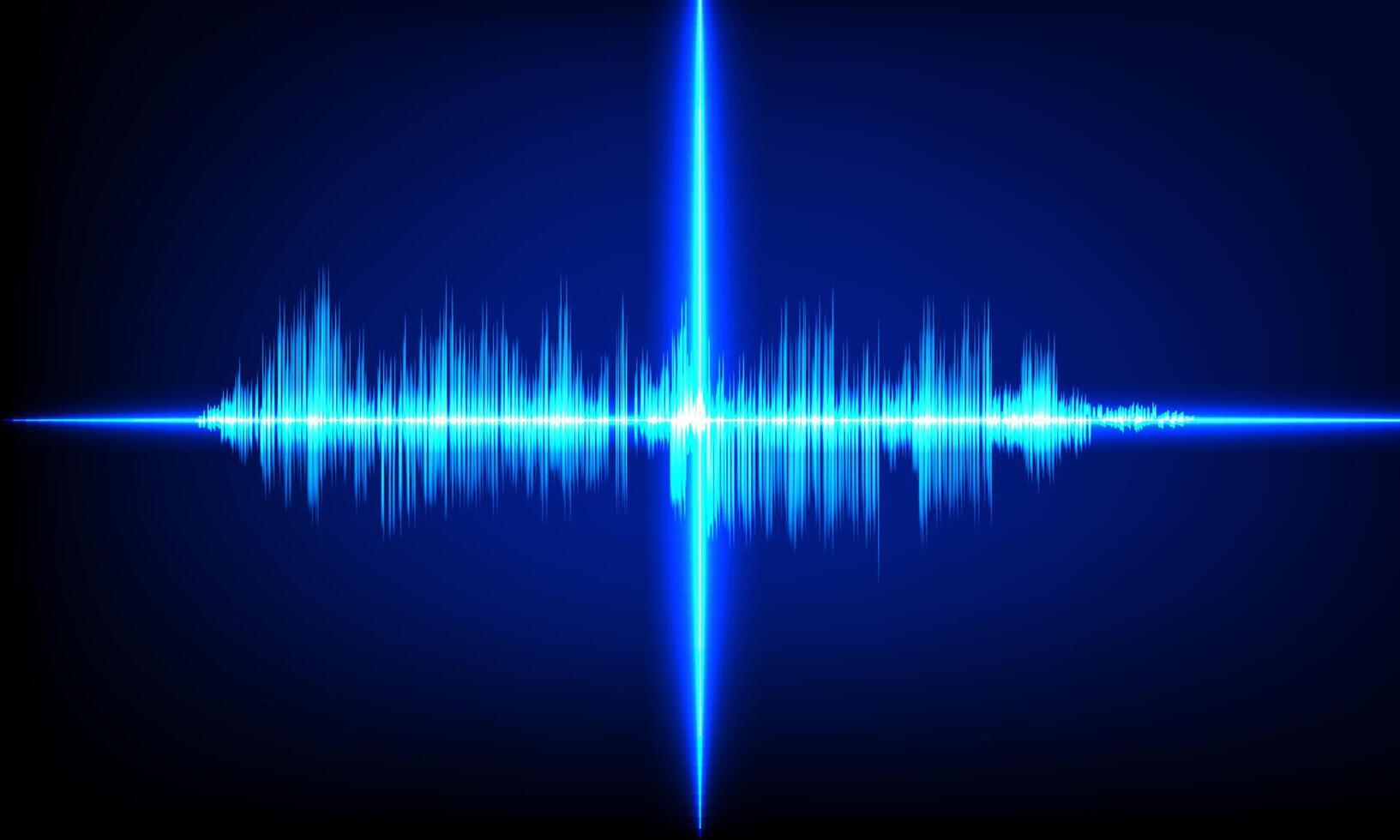 resumen sonido ola azul digital frecuencia longitud de onda gráfico diseño vector ilustración