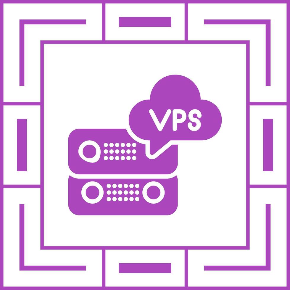 VPS Hosting Vector Icon