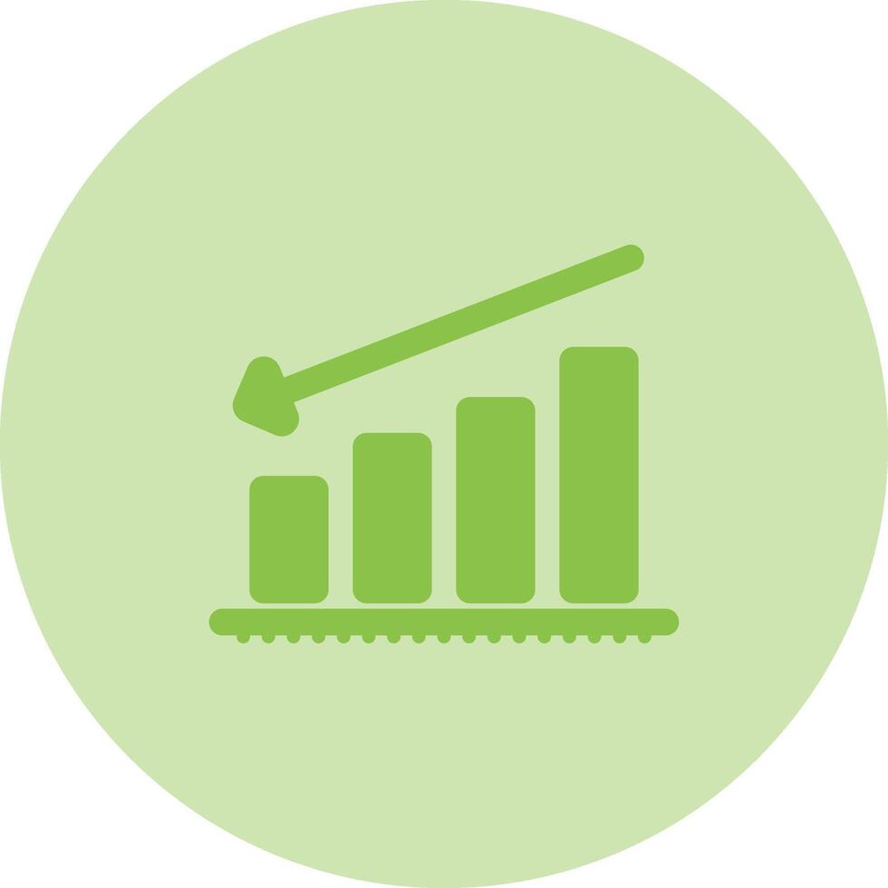 Chart Decreasing Vector Icon