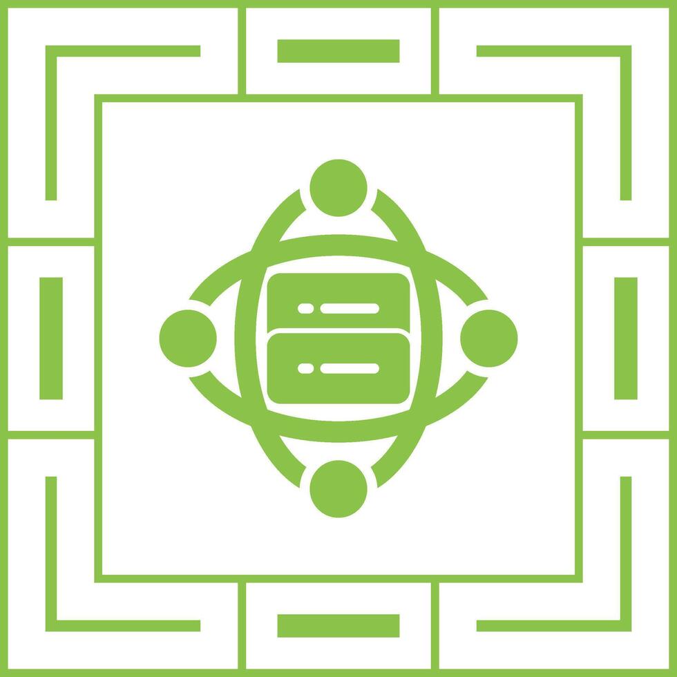 Cluster Server Vector Icon