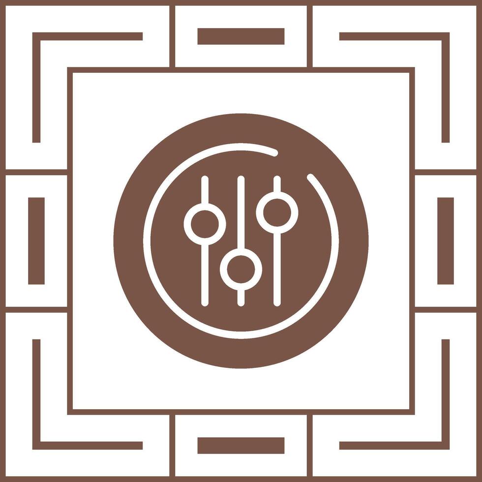 Audio Equalizer Circle Vector Icon