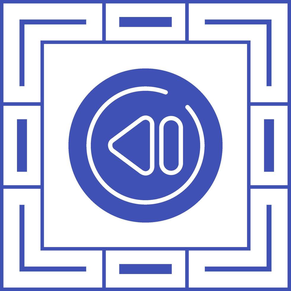 Previous Track Circle Vector Icon