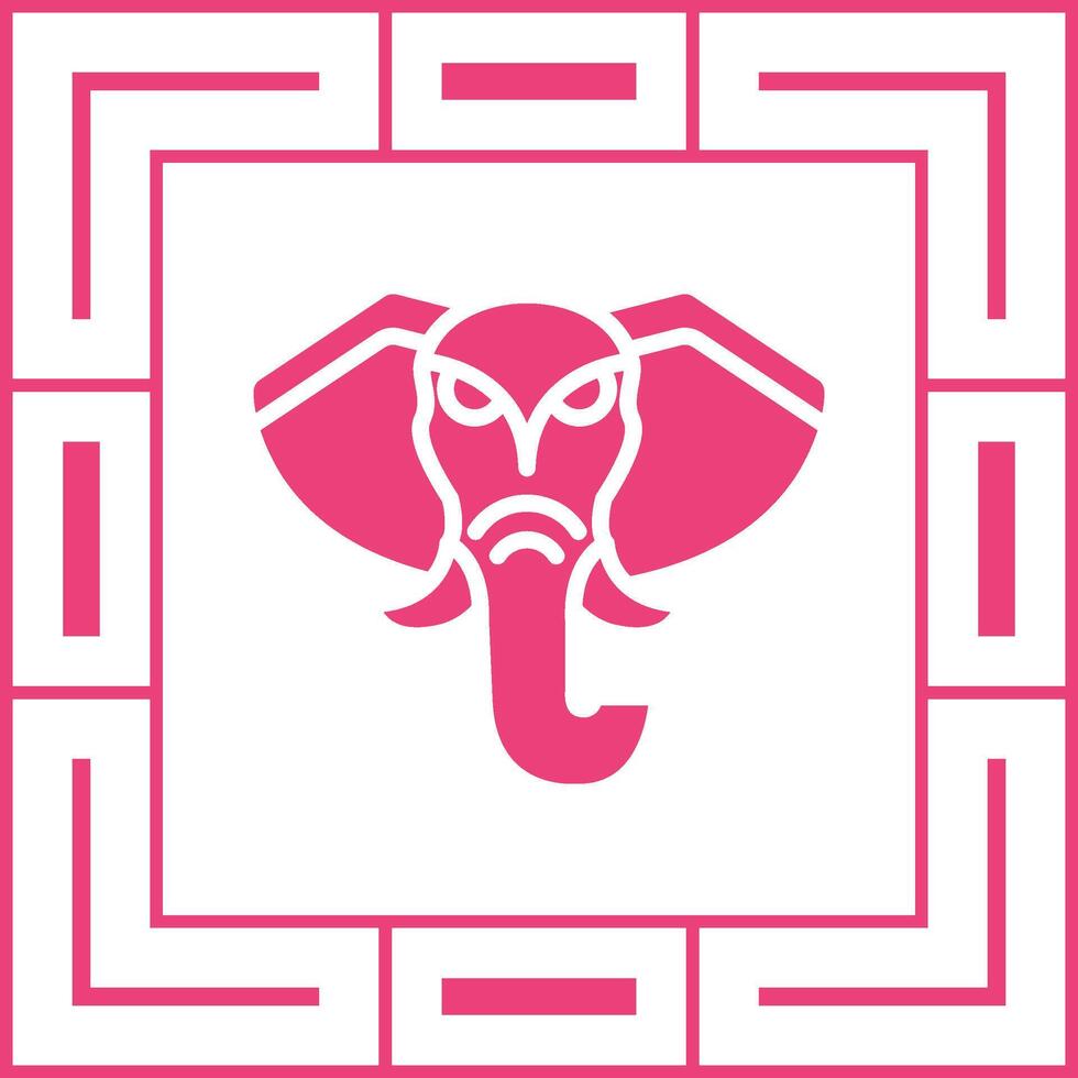 icono de vector de elefante