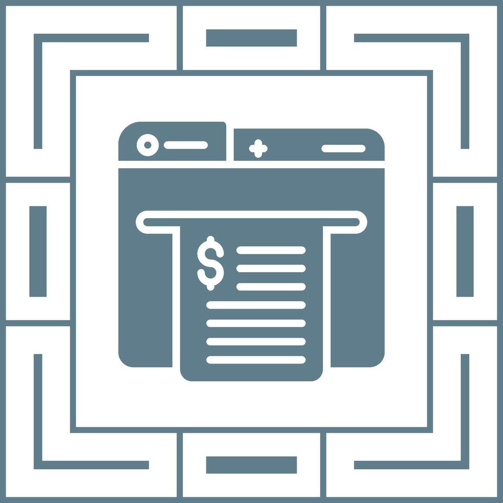 Receipt Vector Icon