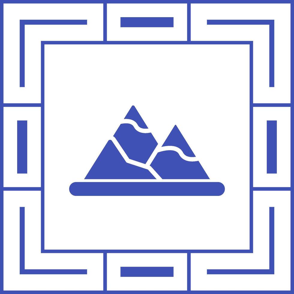 icono de vector de montaña