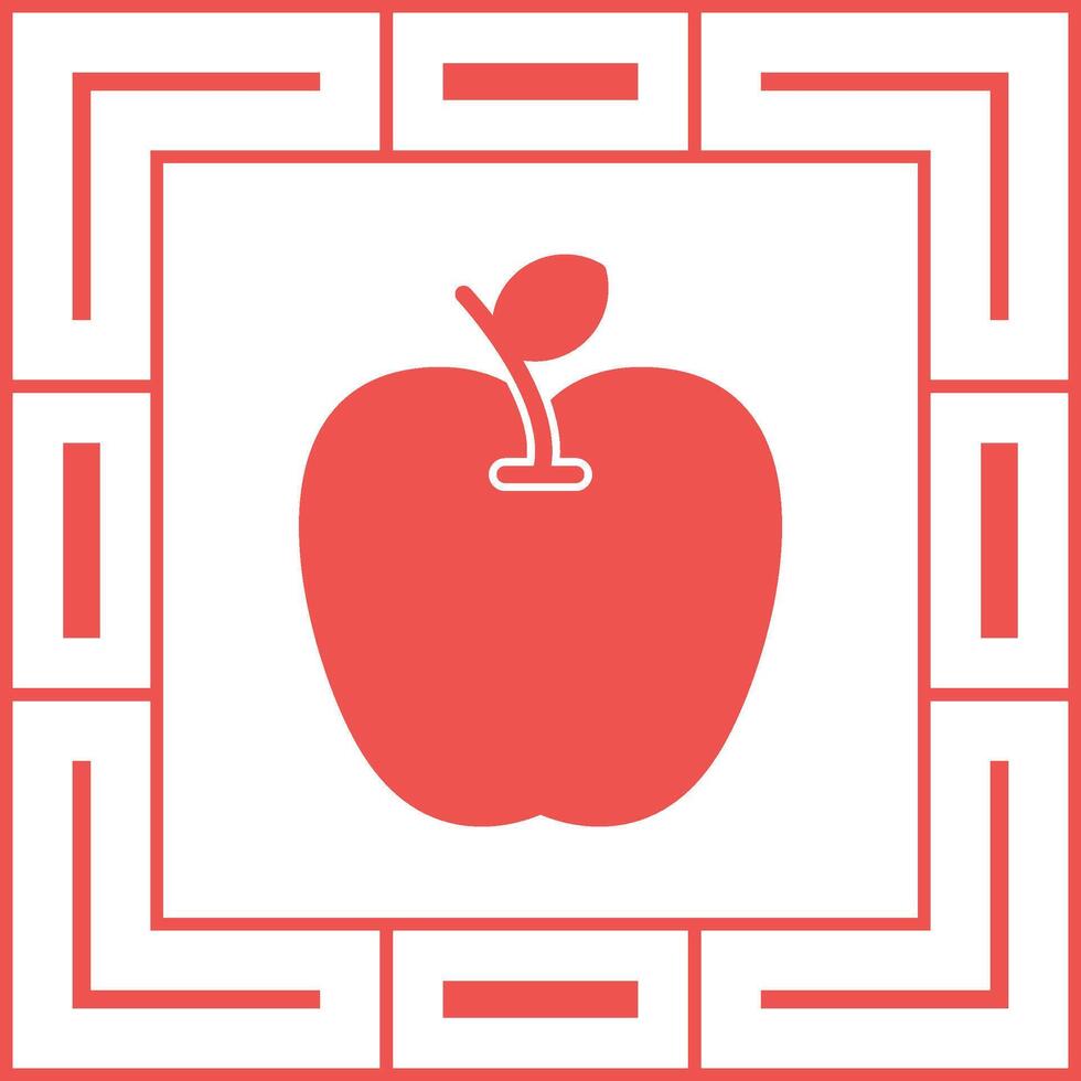 icono de vector de manzana