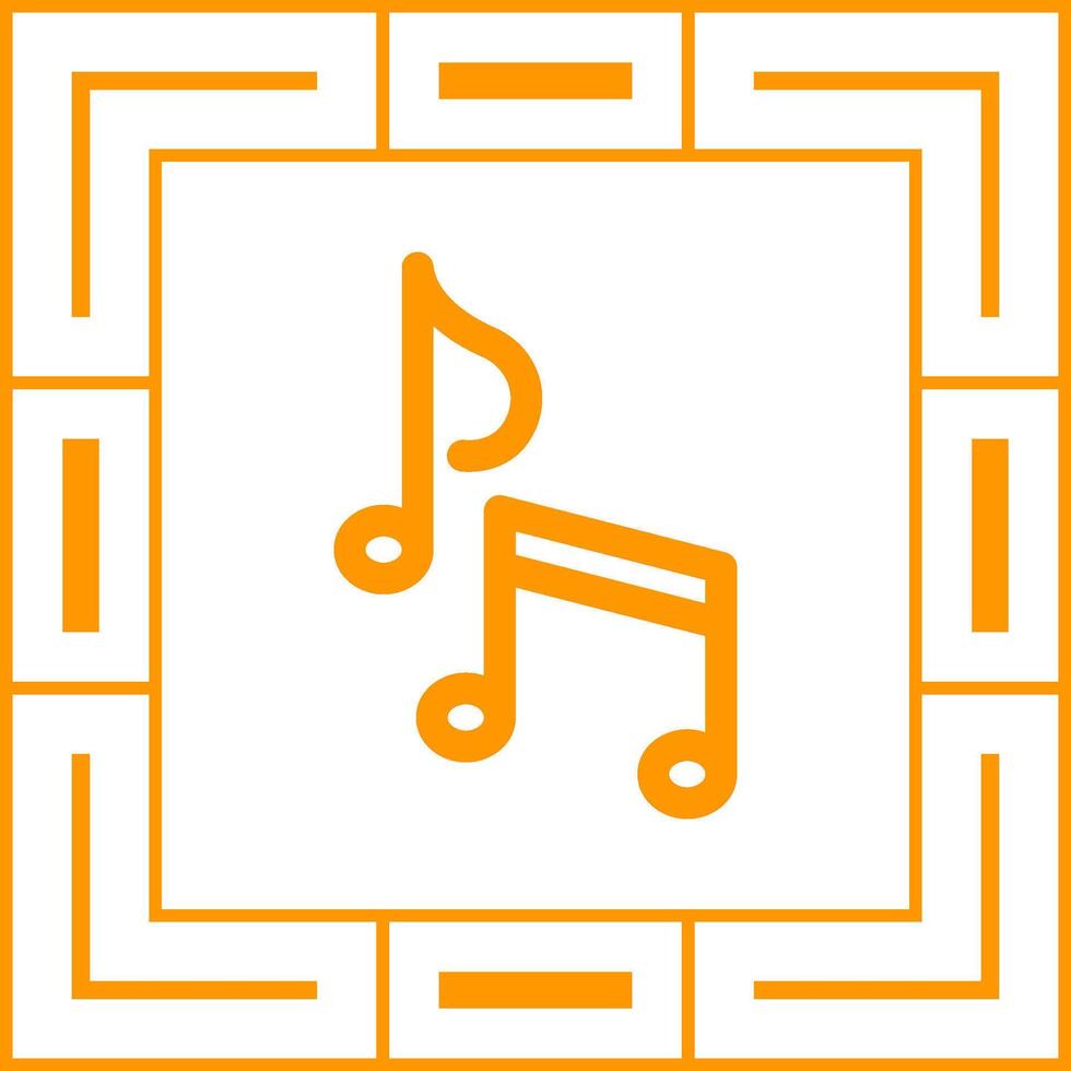 icono de vector de nota musical