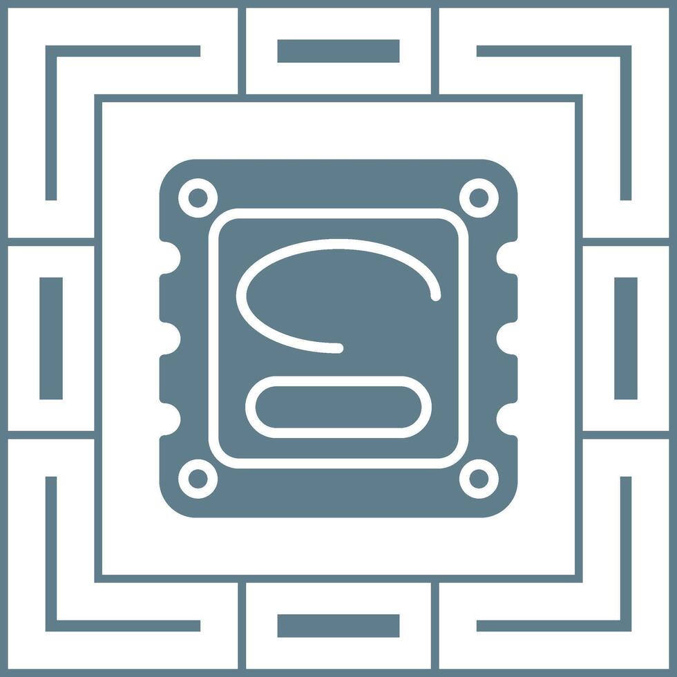 icono de vector de cpu