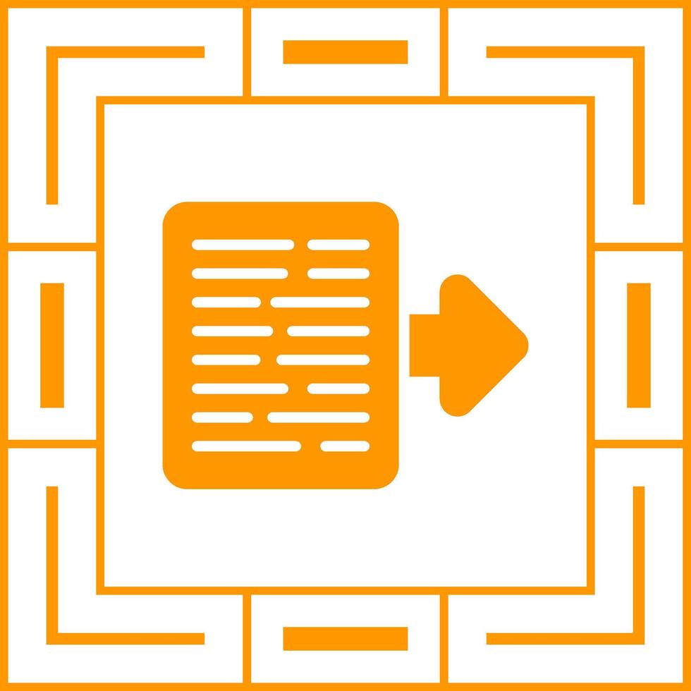 Document Export Vector Icon