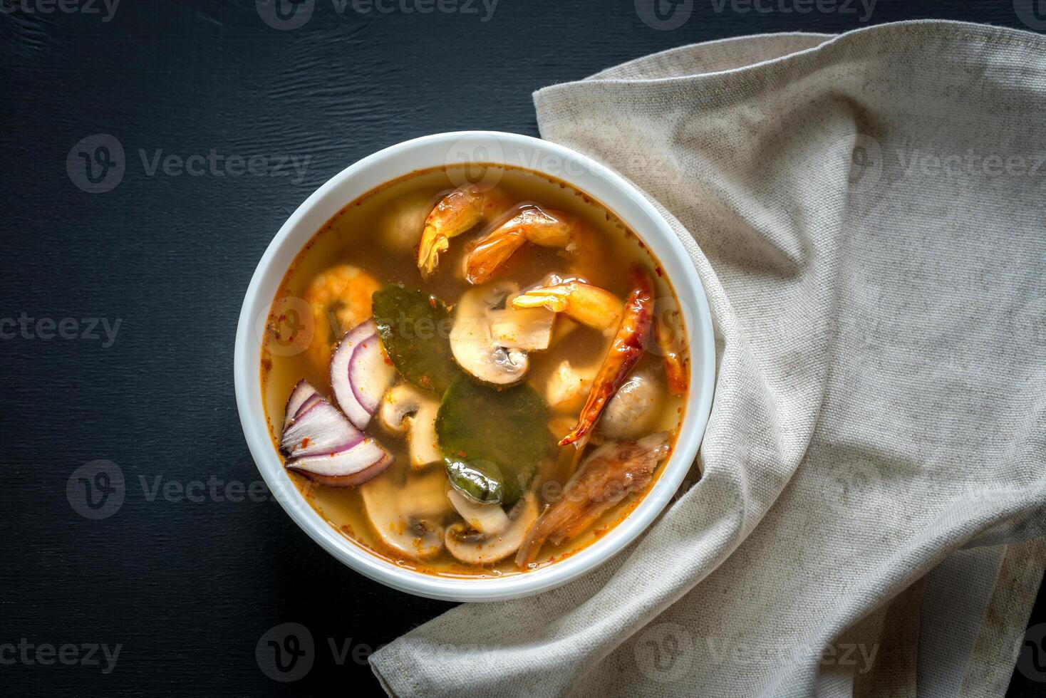 Thai tom yum soup photo