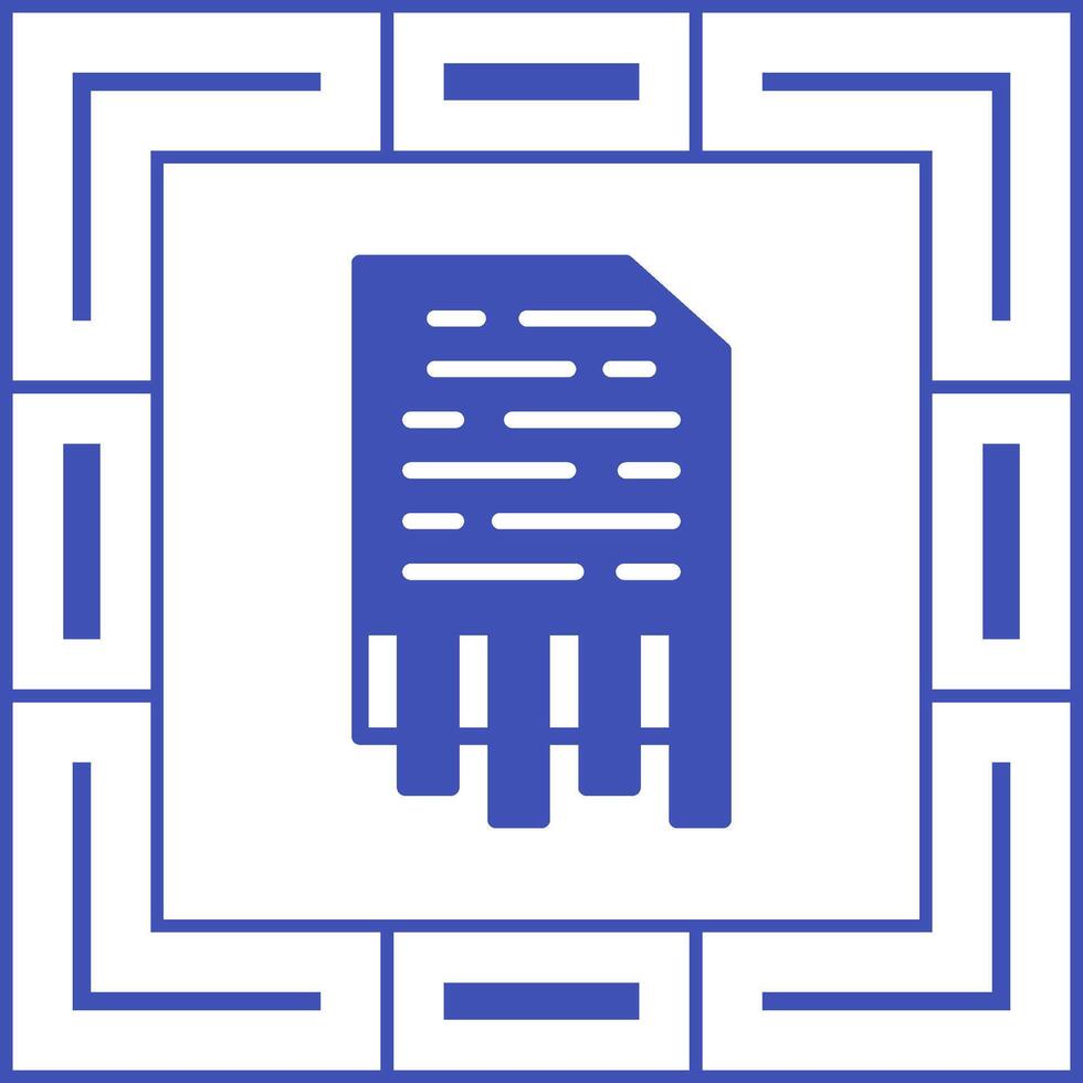 Shredding Vector Icon