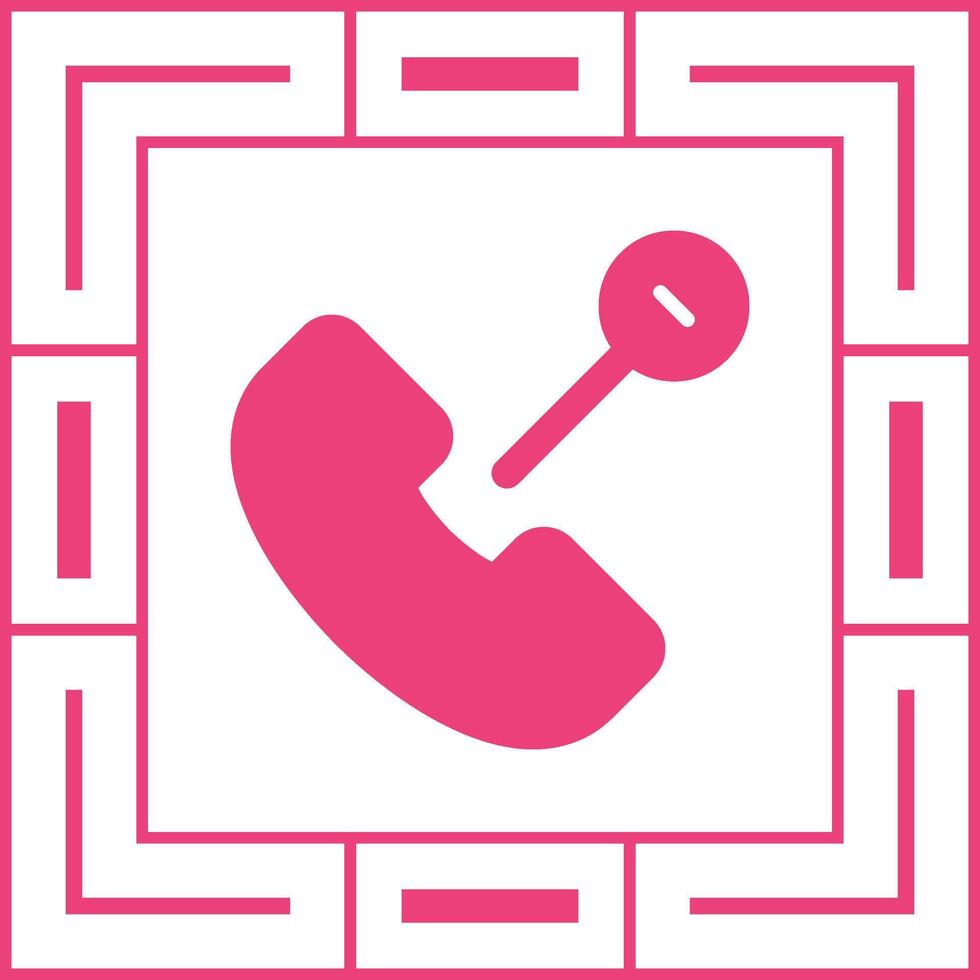 icono de vector de llamada telefónica