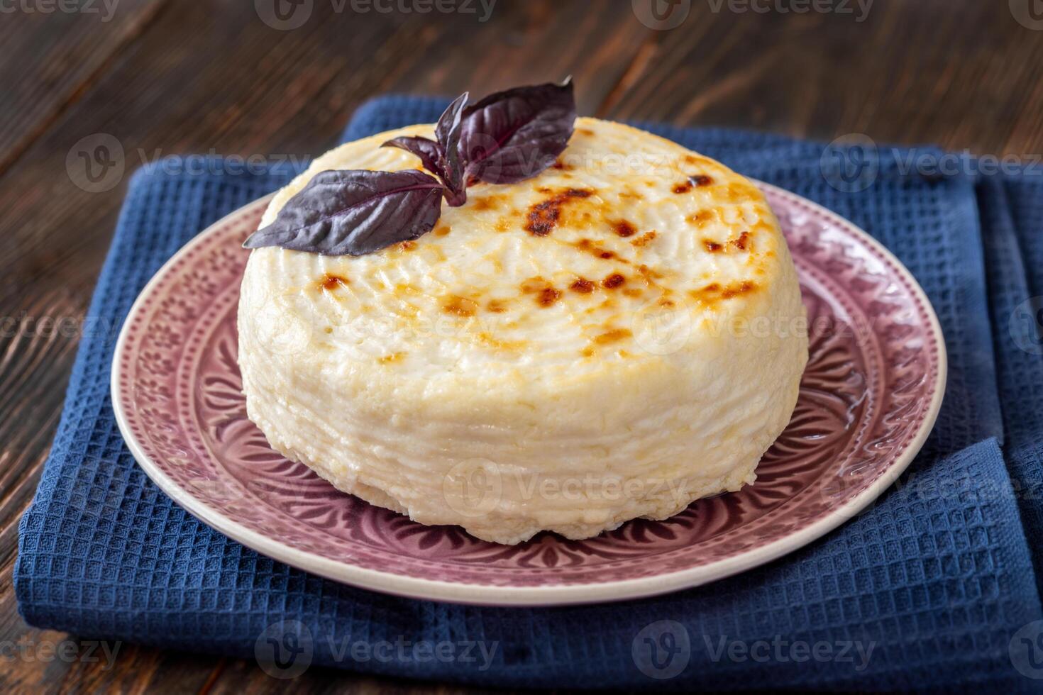 Baked Ricotta cheese photo