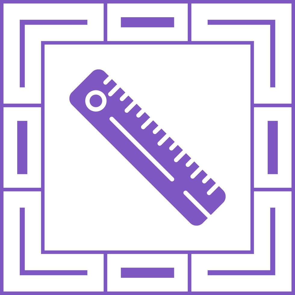 Straight Ruler Vector Icon