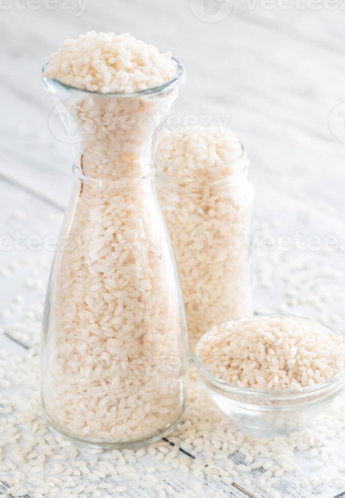 Arborio rice bottle photo