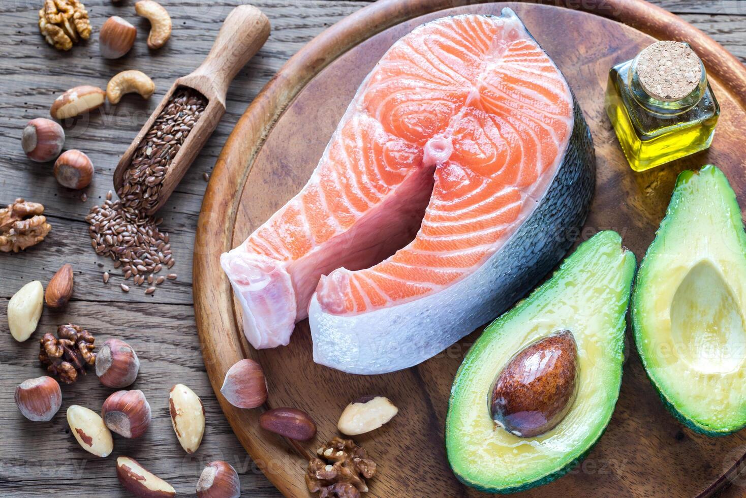 Food with Omega-3 fats photo
