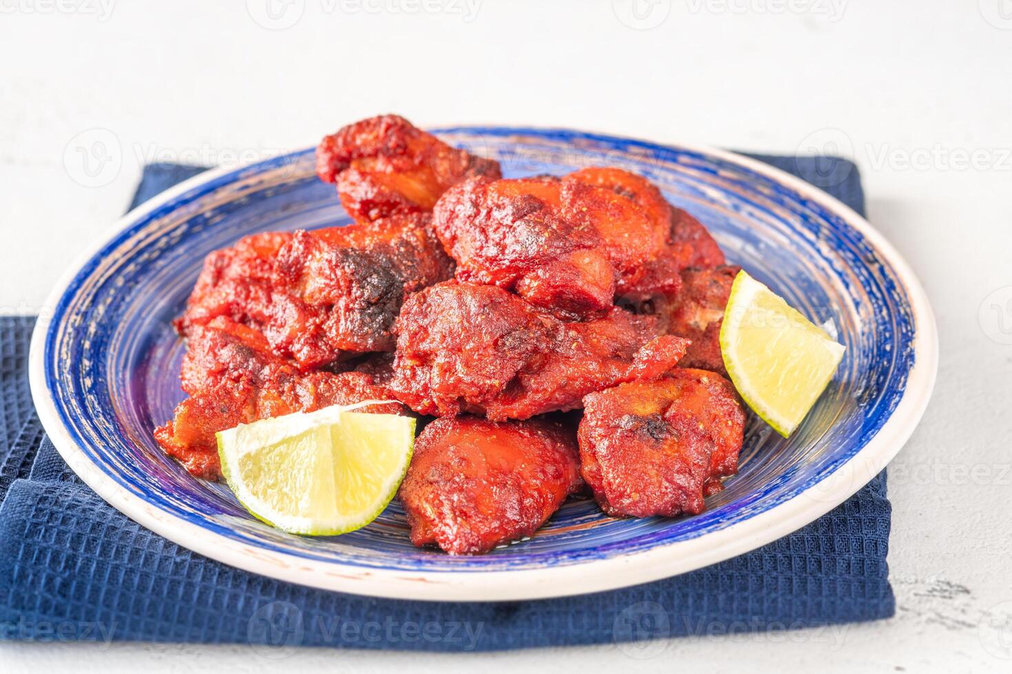 Portion of Chicken tikka photo