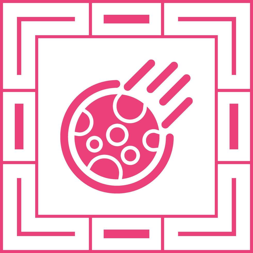 Meteor Vector Icon