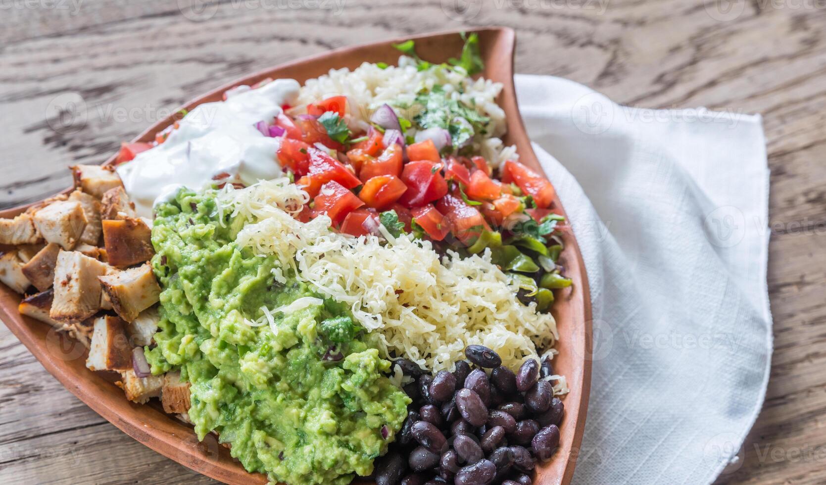 Chicken burrito bowl photo