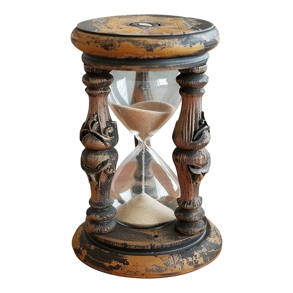 AI generated Hourglass isolated on transparent background png