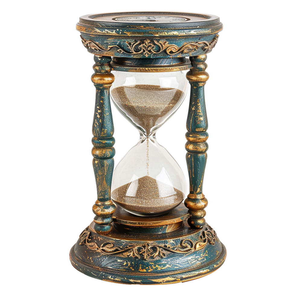 AI generated Hourglass isolated on transparent background png