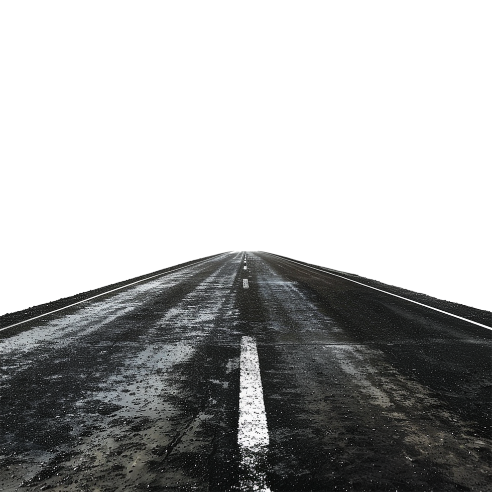 AI generated Highway road isolated on transparent background png