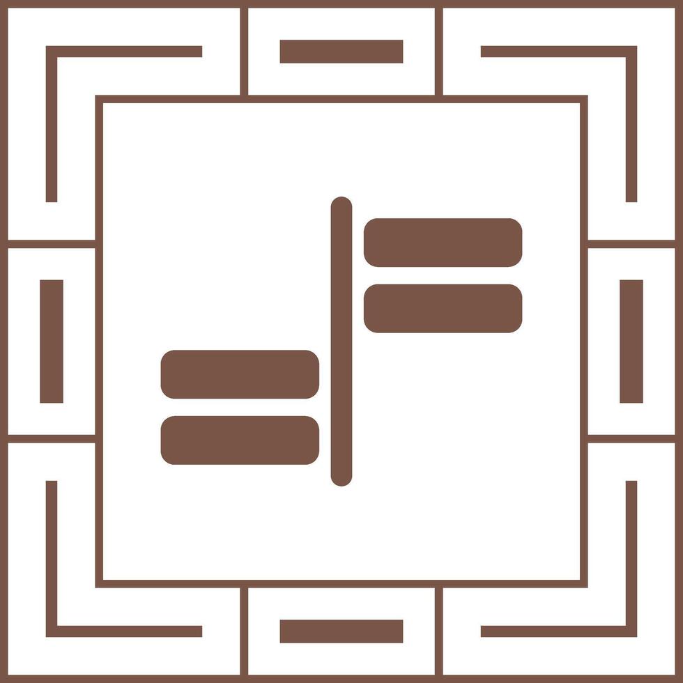 Horizontal Alignment Vector Icon