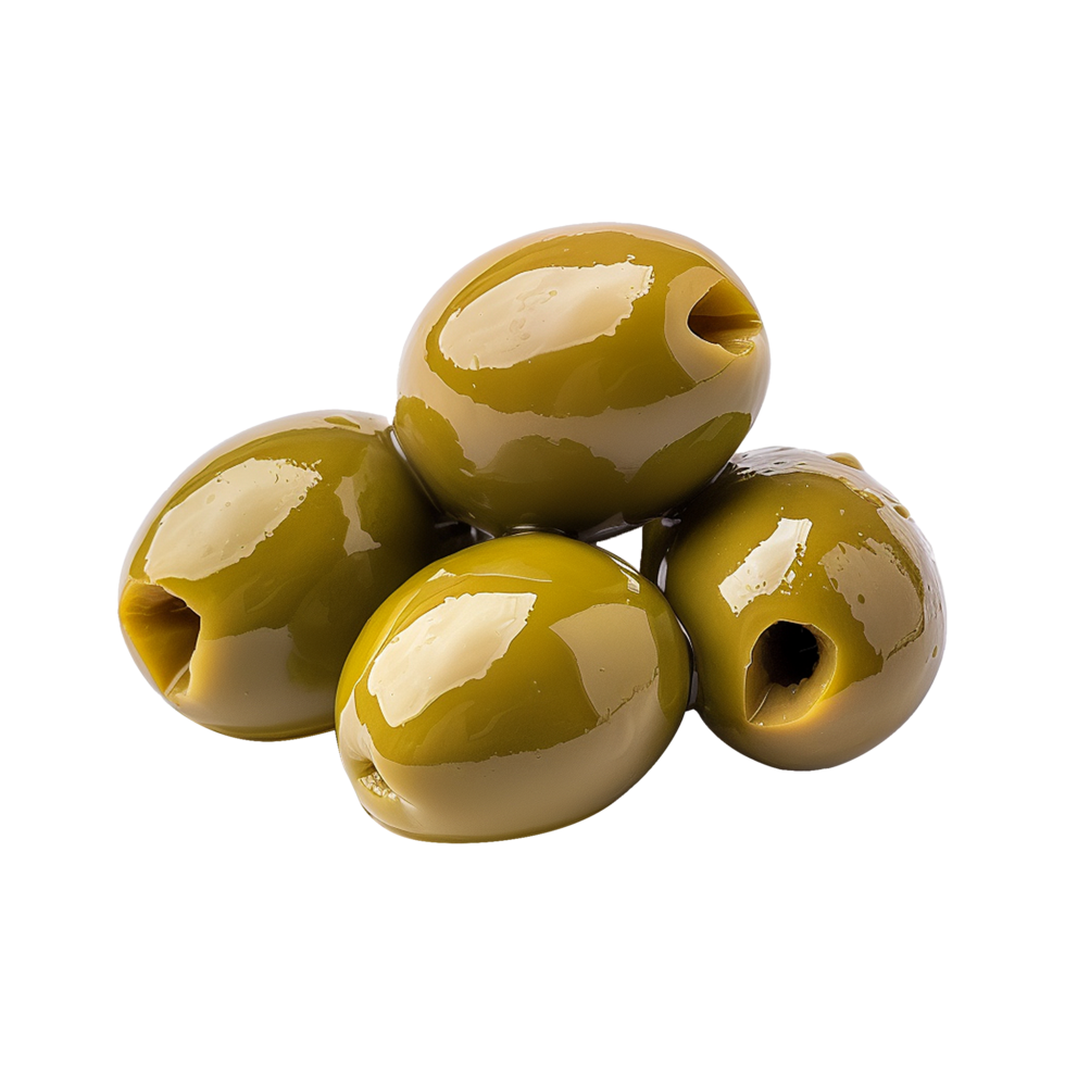 AI generated Fresh olives isolated on transparent background png