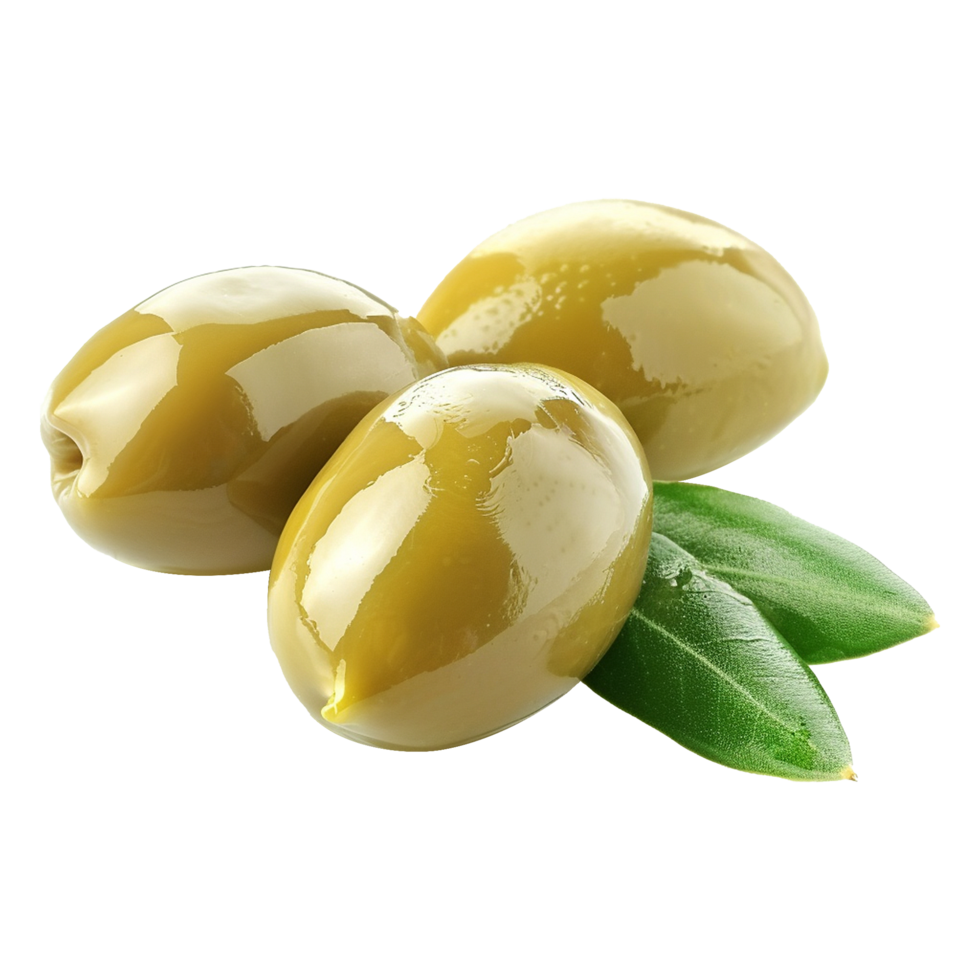 AI generated Fresh olives isolated on transparent background png