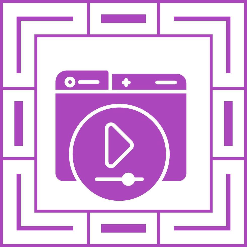 Video Player Vector Icon