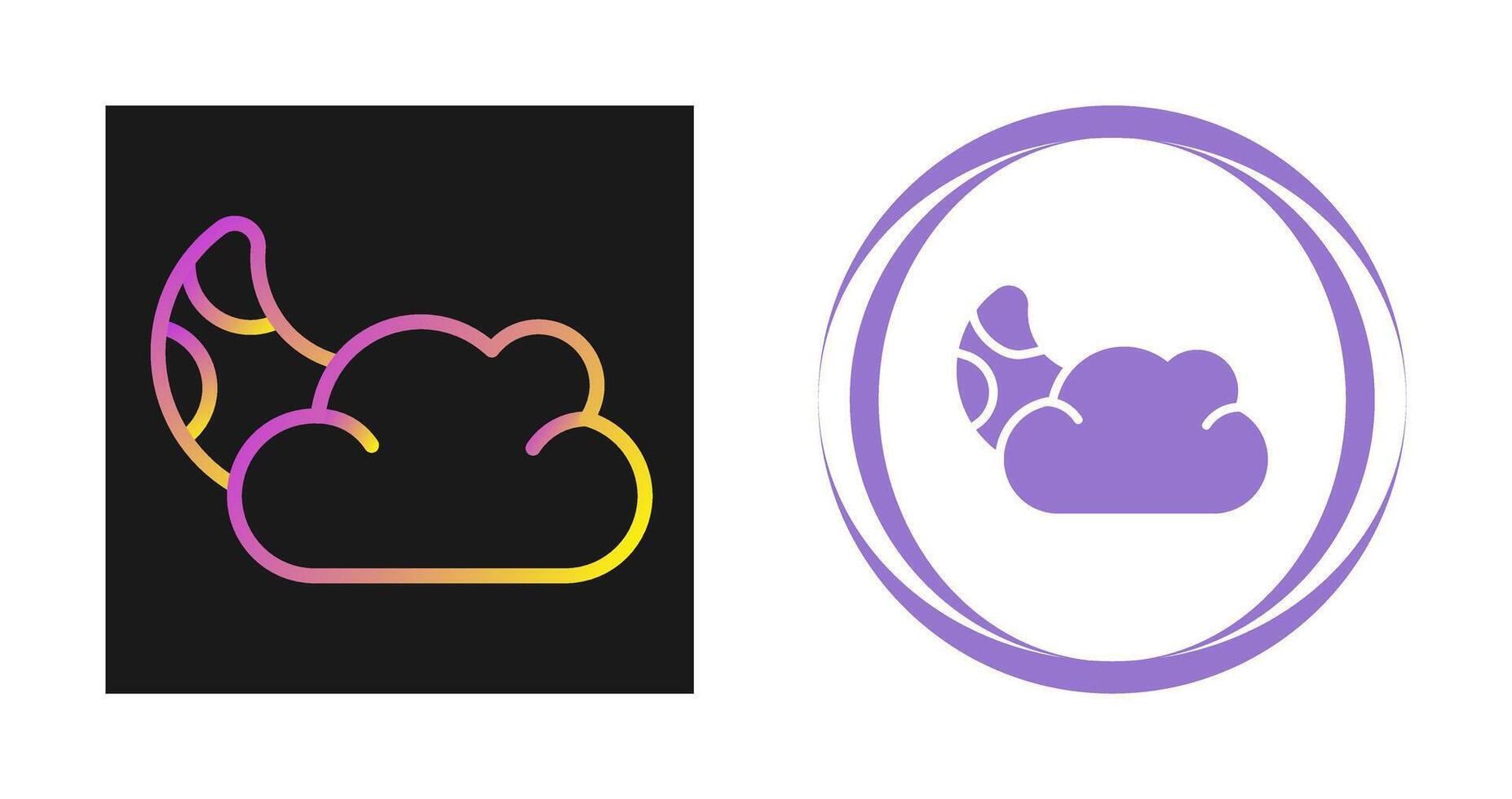 icono de vector de nube