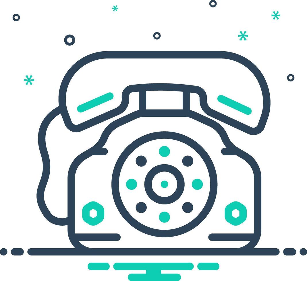 vector mezcla icono para teléfono