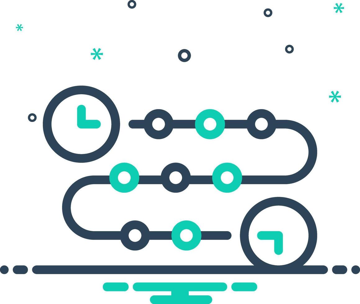 Vector mix icon for timeline