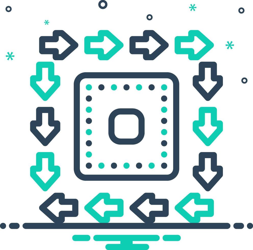 Vector mix icon for consistent
