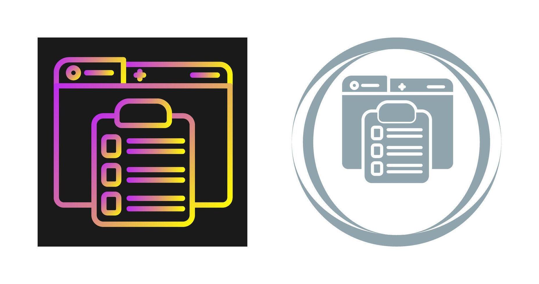 icono de vector de lista de verificación